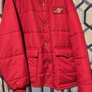 Vintage Manitowoc Puffer Fishing, Hunting Jacket Red Men's Jacket Xl